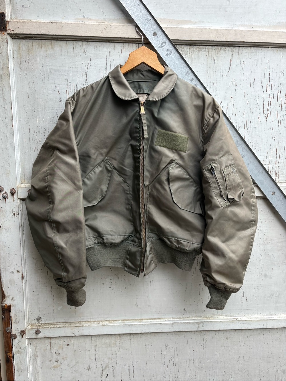 Vintage 80s Alpha Industries CWU Military Flight Flyers Bomber Jacket Men’s L